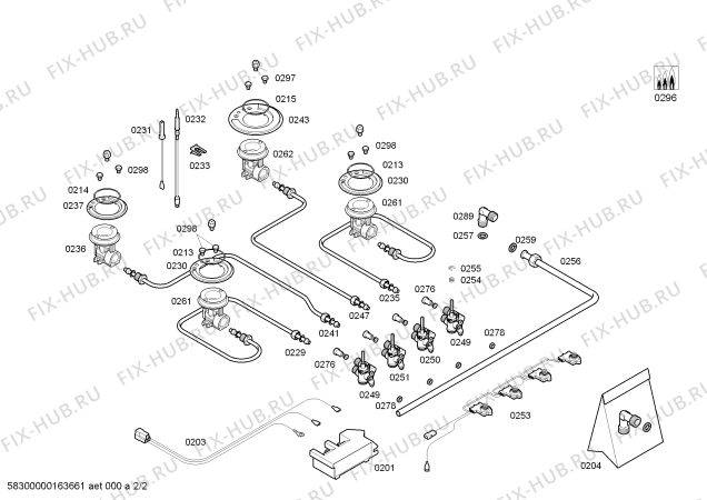 Схема №1 PCQ715T90Y ENC.PCQ715T90Y 4G+1W TIMER BO70F IH5 с изображением Шайба для духового шкафа Siemens 00633592