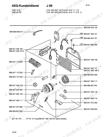 Взрыв-схема стиральной машины Unknown CMD 15 R 916 111 112 - Схема узла Section3