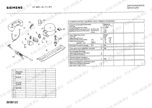 Взрыв-схема холодильника Siemens GT3401 - Схема узла 02