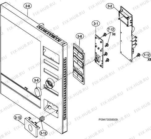Схема №1 MCD2665E-m с изображением Блок управления для свч печи Aeg 4055206272