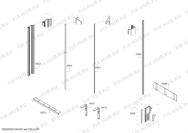 Схема №1 FIN36MIIR1 F 1901 VI с изображением Крышка для холодильной камеры Bosch 00771251