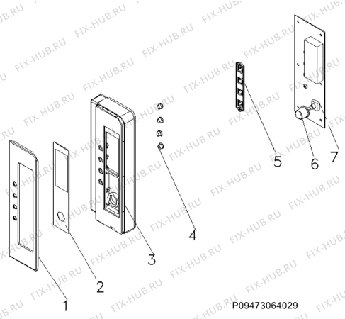 Взрыв-схема микроволновой печи Aeg Electrolux MCD2541E-M - Схема узла Section 4