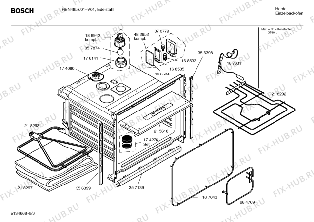 Взрыв-схема плиты (духовки) Bosch HBN4852 - Схема узла 03