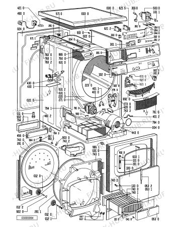 Схема №1 TRK 4620WS-F с изображением Обшивка Whirlpool 481245219398