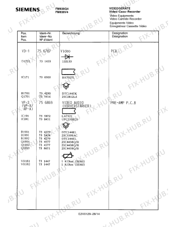 Схема №9 FM638V4 с изображением Клапан для видеоаппаратуры Siemens 00757077