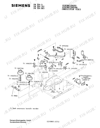 Схема №5 FM3919 с изображением Протяжной узел для видеоэлектроники Siemens 00731394