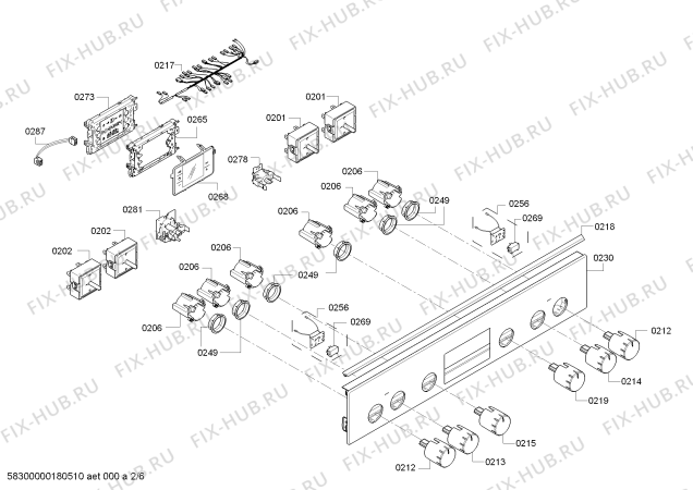 Схема №1 HCE764255V Meatprobe model , Inox с изображением Кабель для духового шкафа Bosch 12004081