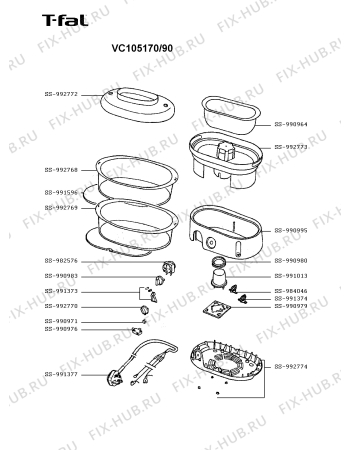 Схема №1 VC105170/90 с изображением Кейс для электромультиварки Seb SS-992773