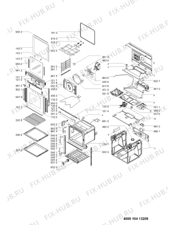Схема №1 AKZM693WHL (F090996) с изображением Инструкция по эксплуатации для электропечи Indesit C00354188