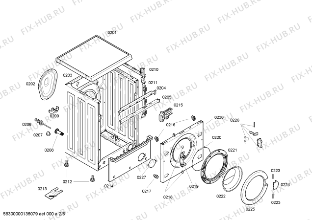 Схема №1 3TE72120A с изображением Манжета люка для стиральной машины Siemens 00666838