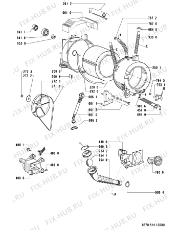 Схема №1 SEALINE 1200 с изображением Обшивка для стиралки Whirlpool 481245214206