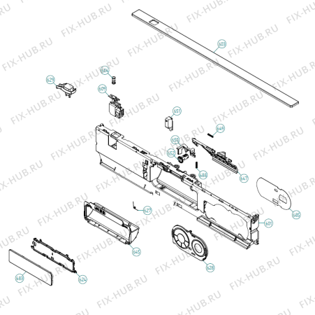 Схема №2 D5454 AU   -Stainless (340734, DW90.1) с изображением Обшивка для посудомоечной машины Gorenje 343666