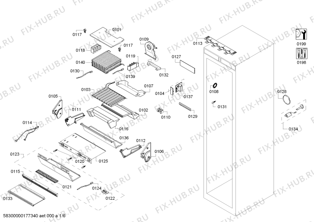 Схема №2 FID18MIEL1 F 1471 SF с изображением Кабель для холодильной камеры Bosch 00614380