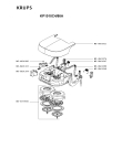 Схема №1 KP102044/86 с изображением Уплотнение для электрокофеварки Krups MS-0A01322