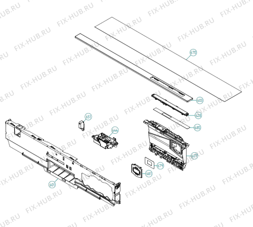 Взрыв-схема посудомоечной машины Asko D5654 SOF EU   -Stainless (200025, DW90.2) - Схема узла 06