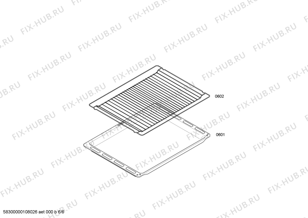 Взрыв-схема плиты (духовки) Bosch HEN215X - Схема узла 06