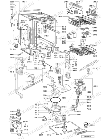 Схема №1 GSIP 6998/1 AL с изображением Обшивка для электропосудомоечной машины Whirlpool 481245372408