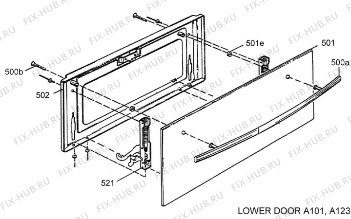 Взрыв-схема вытяжки Gorenje COOKER 50 A101C58A RU   -White FS 50 (900000257, A101C58A) - Схема узла 05