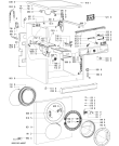 Схема №1 AWO/D 5530 P с изображением Модуль (плата) для стиралки Whirlpool 480111100947