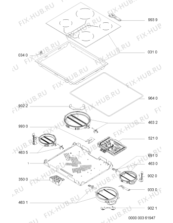 Схема №1 EKD 5470-1 IN с изображением Плита Whirlpool 481225998298