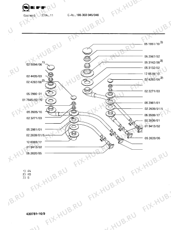 Схема №3 195303707 2394.11FG с изображением Переключатель для духового шкафа Bosch 00024694