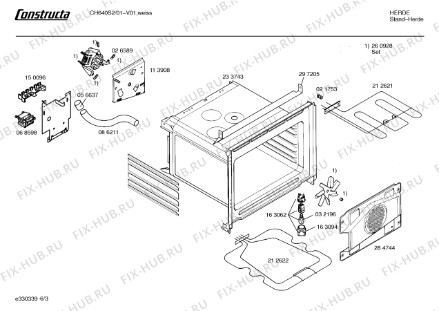 Схема №2 CH540S2 LOGO 540 с изображением Ручка управления духовкой для плиты (духовки) Bosch 00167100
