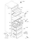 Схема №1 S54000CSW1 с изображением Ящичек для холодильной камеры Aeg 2426282097