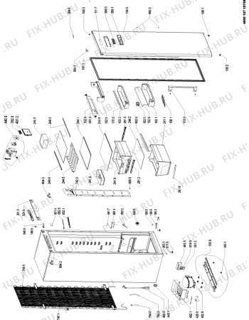 Схема №1 KR 19F6 A++ WS с изображением Заглушка для холодильника Whirlpool 481010660086