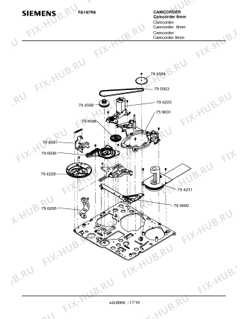 Схема №4 FA197R6 с изображением Инструкция по эксплуатации для видеотехники Siemens 00531183