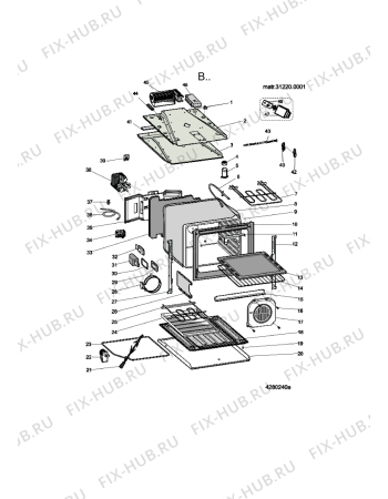 Схема №1 AXMT 6434/WH с изображением Переключатель для электропечи Whirlpool 482000090916
