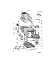 Схема №1 AXMT 6434/WH с изображением Дверца для духового шкафа Whirlpool 482000028877