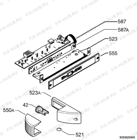 Схема №1 SK81240I с изображением Поверхность для холодильника Aeg 2251186736