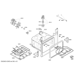 Схема №2 HBN414521E Horno bosch indp.multf.blanco.pt_car.mt с изображением Передняя часть корпуса для электропечи Bosch 00662607