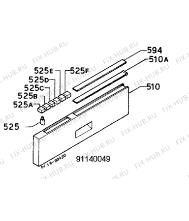 Взрыв-схема посудомоечной машины Unknown BW4510 - Схема узла W10 Panel