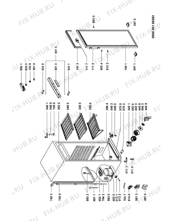 Схема №1 ARC 2050W с изображением Сенсор для холодильной камеры Whirlpool 481221058066