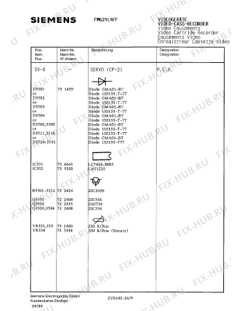 Схема №8 FM621L4FF с изображением Пульт дистанционного управления для видеоэлектроники Siemens 00755979