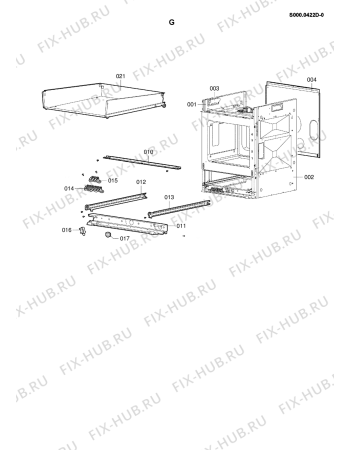 Схема №3 BLH 7502 R с изображением Крышечка для плиты (духовки) Whirlpool 480121102473