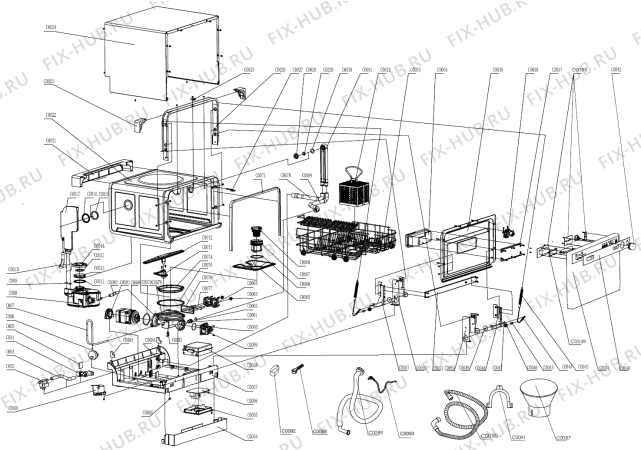 Схема №1 KS6210TT (278140, WQP6-3202FS31) с изображением Другое для электропосудомоечной машины Gorenje 307239