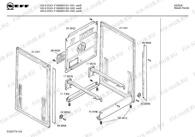 Схема №1 F1660W1 165.6 DUO с изображением Осветительная планка для духового шкафа Bosch 00261864