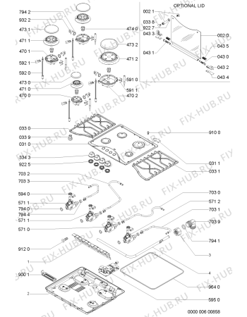 Схема №1 AKM533IX2 (F091855) с изображением Инструкция по эксплуатации для духового шкафа Indesit C00362473