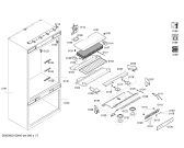 Схема №2 B36ET71SN с изображением Стеклопанель для холодильной камеры Bosch 00678635