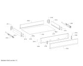Схема №1 SOH24A2S0N с изображением Цокольная панель для плиты (духовки) Bosch 00704346