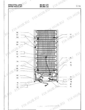 Схема №3 EK345025 с изображением Планка для холодильника Bosch 00292948