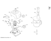 Схема №1 MC812W872 с изображением Корпус для электрокомбайна Bosch 11028976