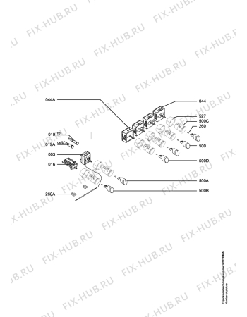 Взрыв-схема плиты (духовки) Aeg Electrolux 40016VH-WN - Схема узла Functional parts 267