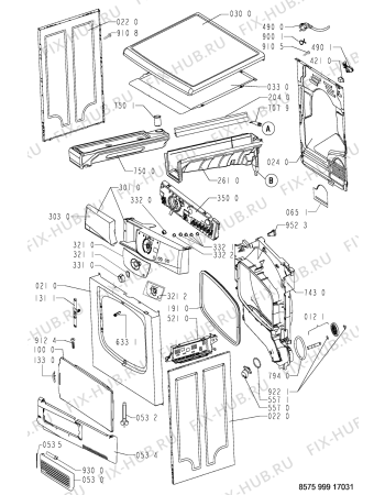 Схема №1 AWZ 3793 с изображением Клавиша для сушилки Whirlpool 481241228046