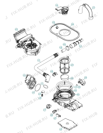 Взрыв-схема посудомоечной машины Asko D5253 FS TDE TW   -SS FS Soft (339708, DW70.3) - Схема узла 04