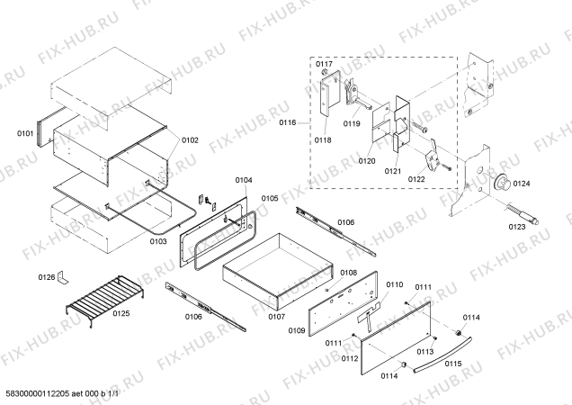 Схема №1 HWD305UC с изображением Панель для плиты (духовки) Bosch 00144282
