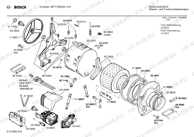 Схема №2 WFT7930 EXCLUSIV с изображением Панель управления для стиралки Bosch 00288703