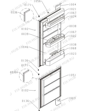 Взрыв-схема холодильника Gorenje RK2-ORA-S-L (306730, HZS2927BF) - Схема узла 02